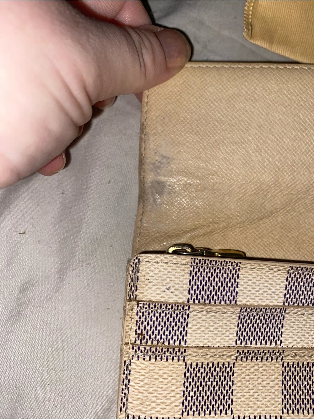 Louis Vuttion Azure Wallet w/ Chain